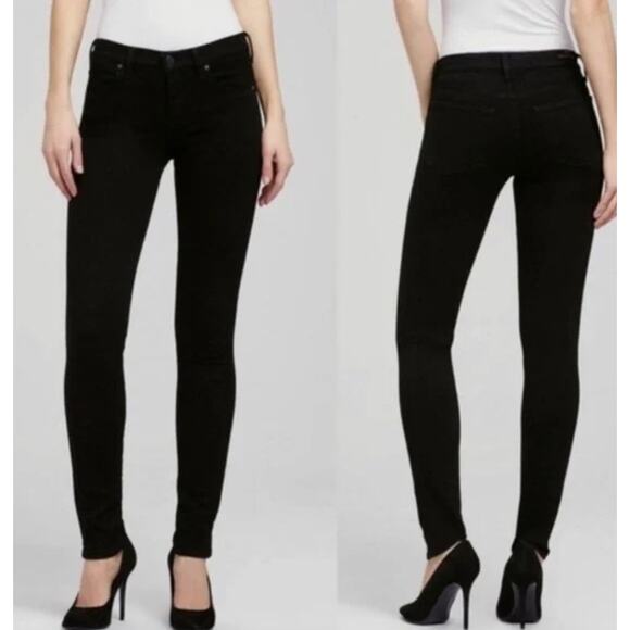 Citizens of Humanity Womens 31 Avedon Slick Skinny Leg Black Jean Capsule y2k - Picture 1 of 9